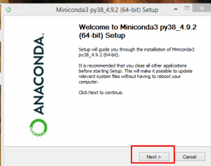 Miniconda3 py38_4.9.2 (64-bit) Setup